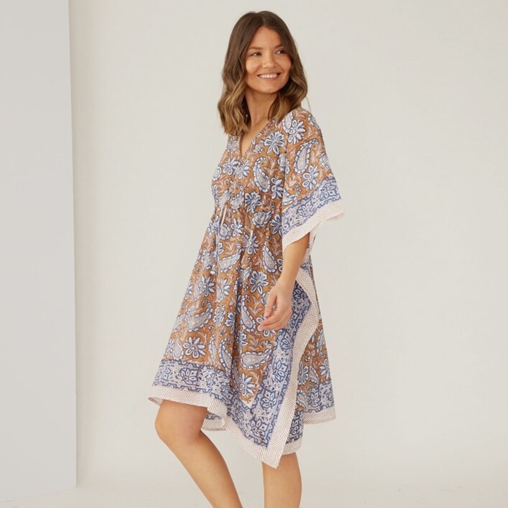India Hicks Holicow Caftan Made in India size OS